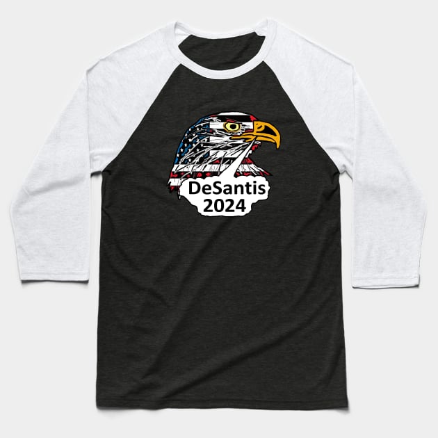 DeSantis 2024 Baseball T-Shirt by Mark Ewbie